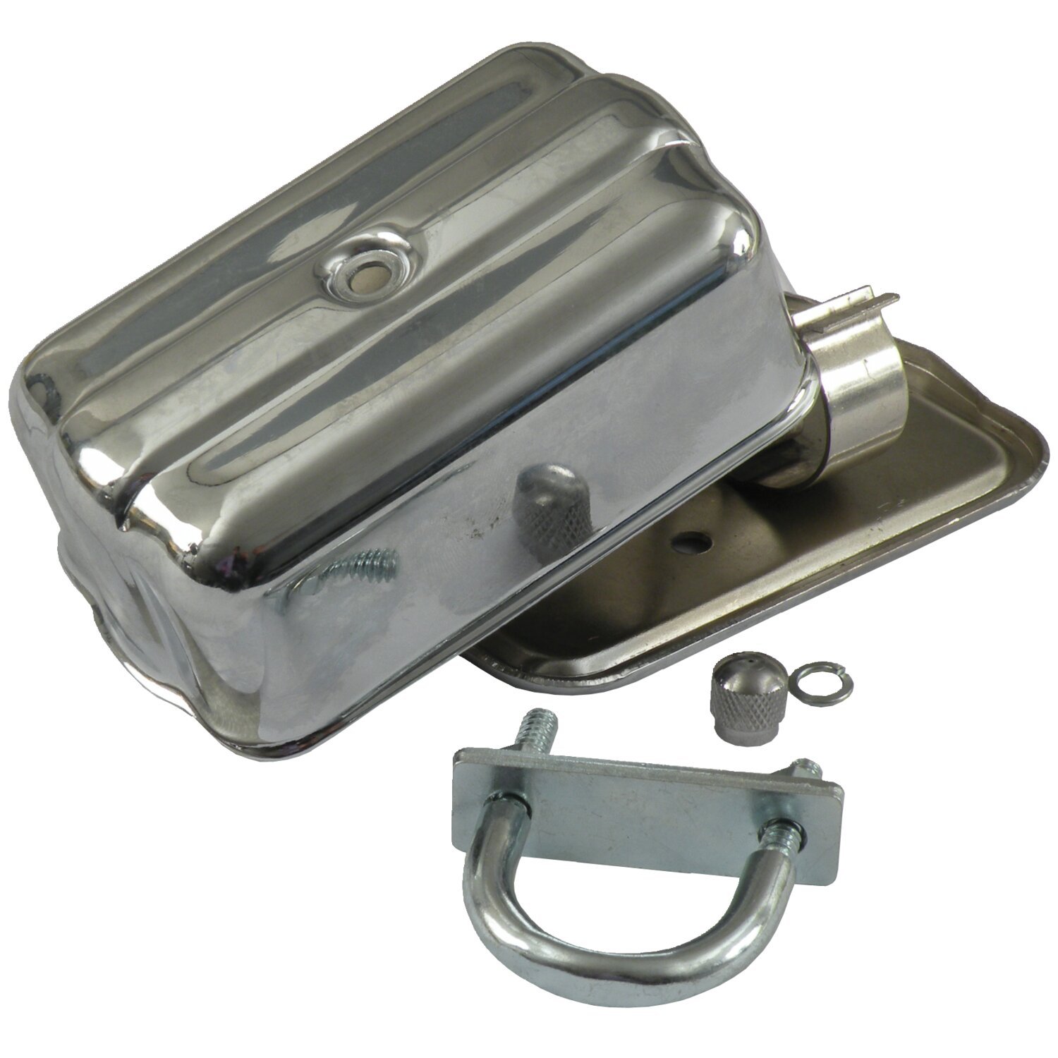 Spark plug holder, Silver, Chrome