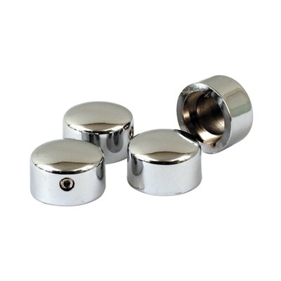 These covers fit over the head bolts of Evolution Big Twin and Sportster models. Easy install and secures with internal allenhead (socket head) set screws.