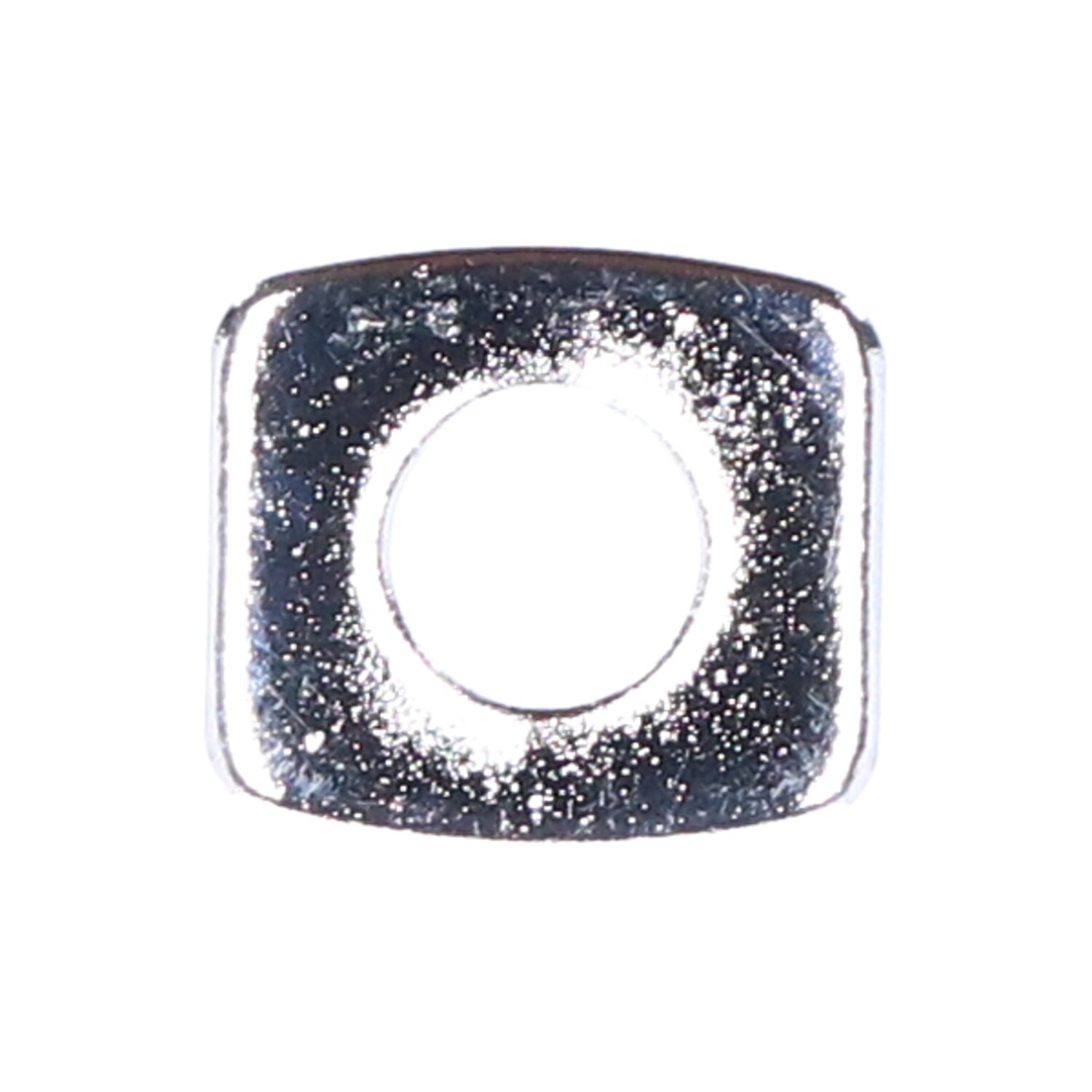 Stud plate, Silver, Chrome