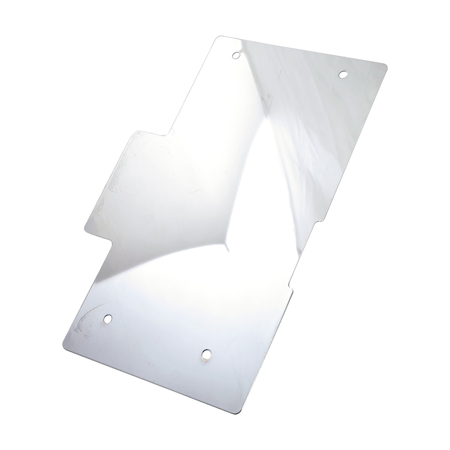 Splash guard, rear fender, Chrome