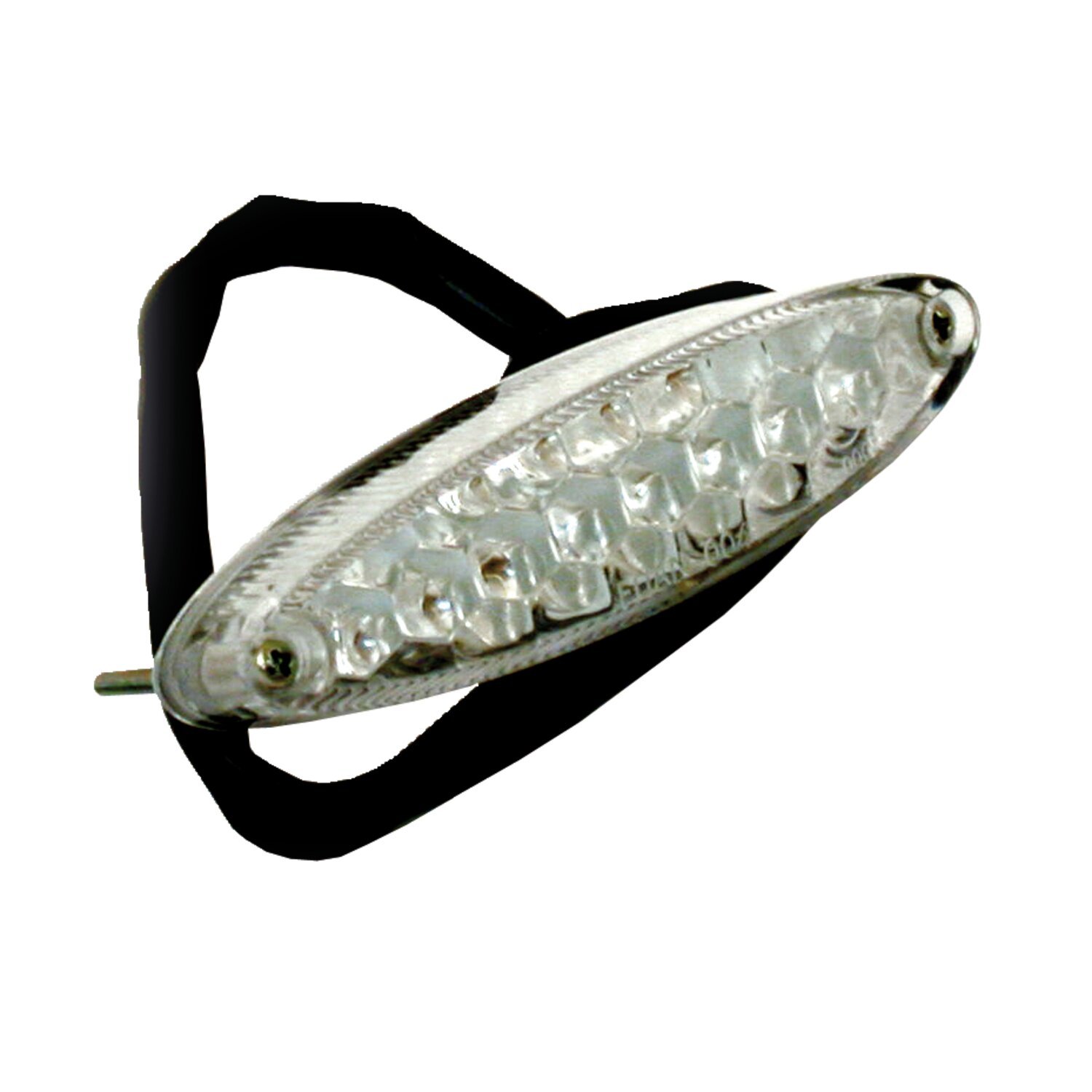 Mini LED taillight. Clear lens, Red