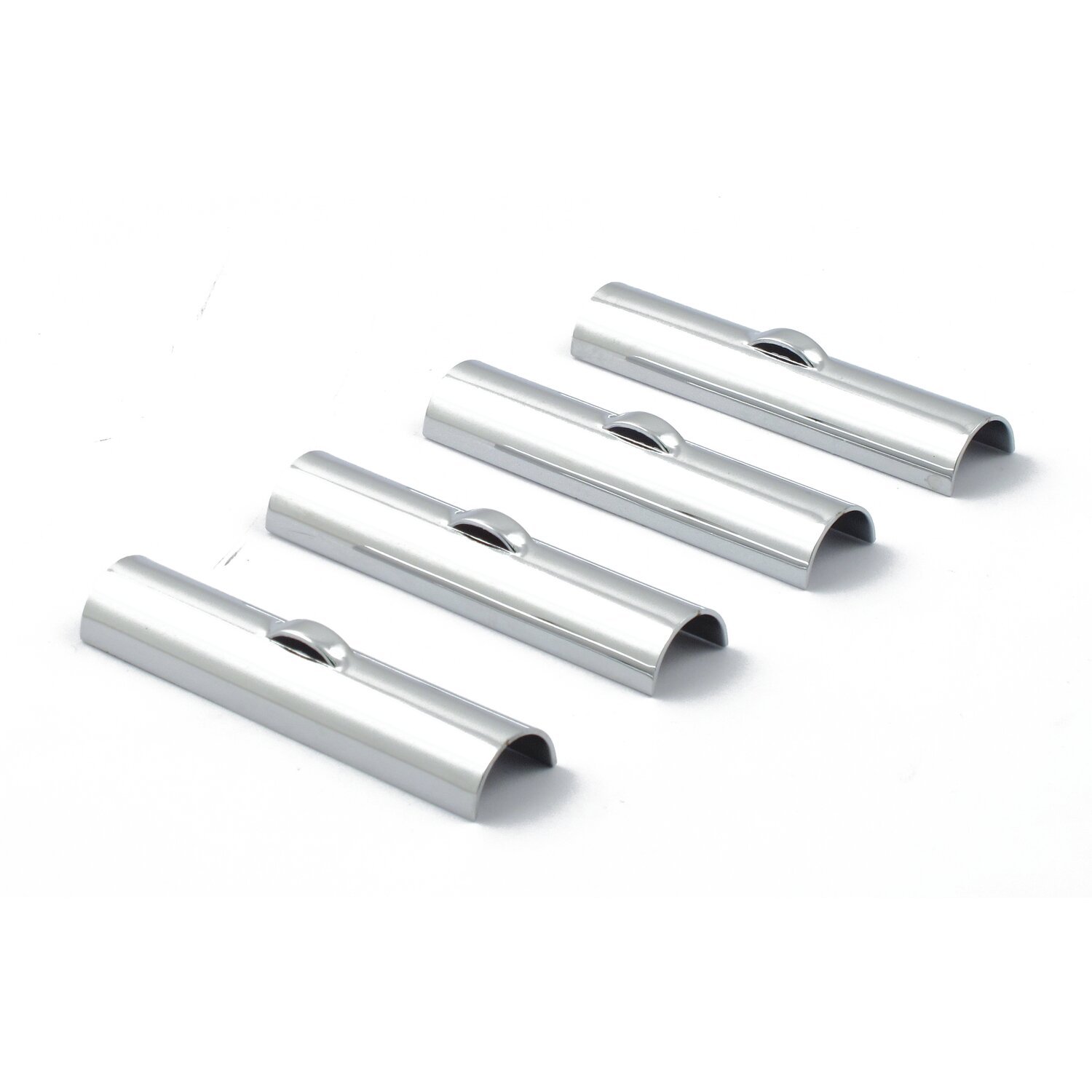 Retainer clip, pushrod cover. 66-99 B.T, Chrome