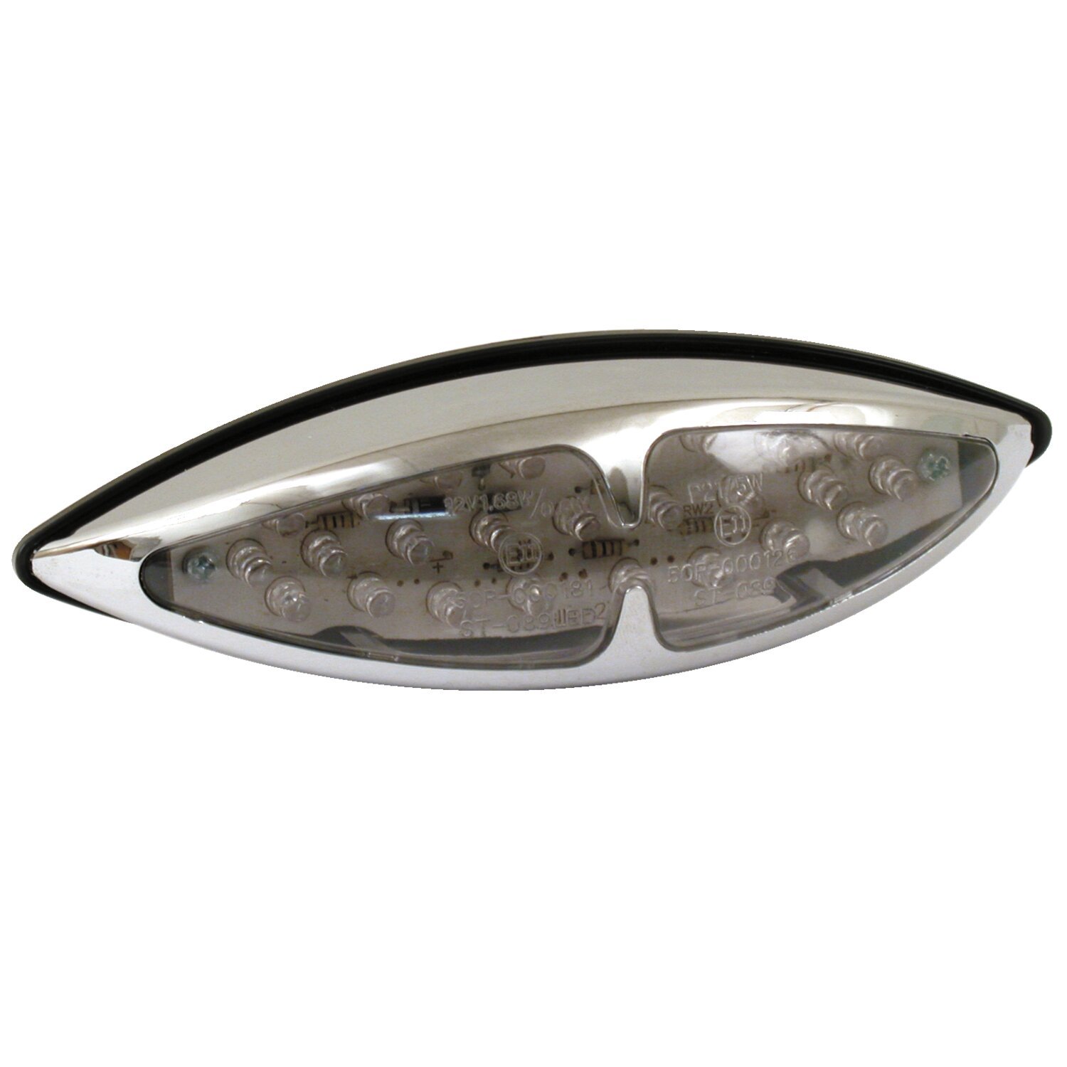 L.A. LED taillight, White, Chrome