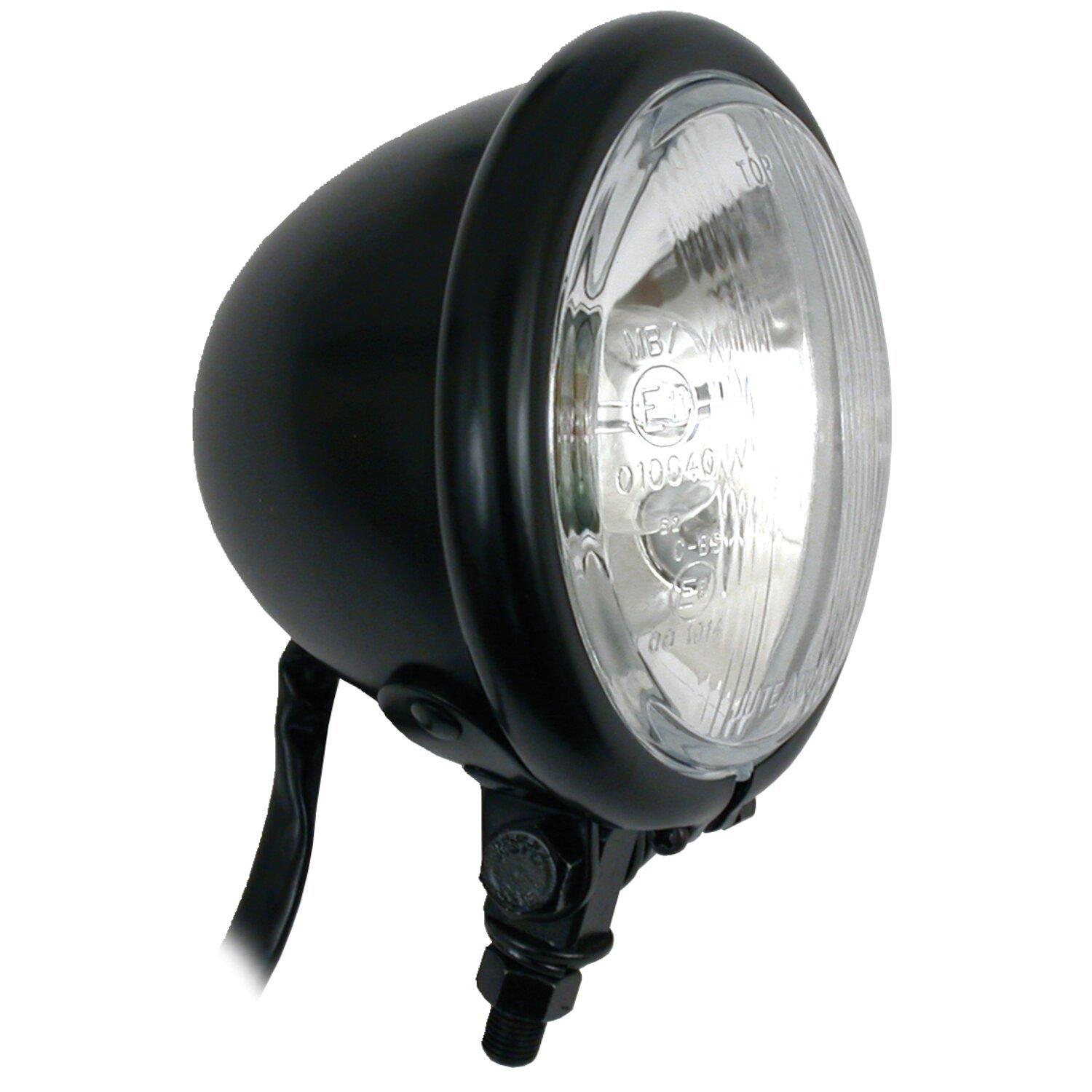 Bates style 4-1/2" 35/35w headlamp, Black