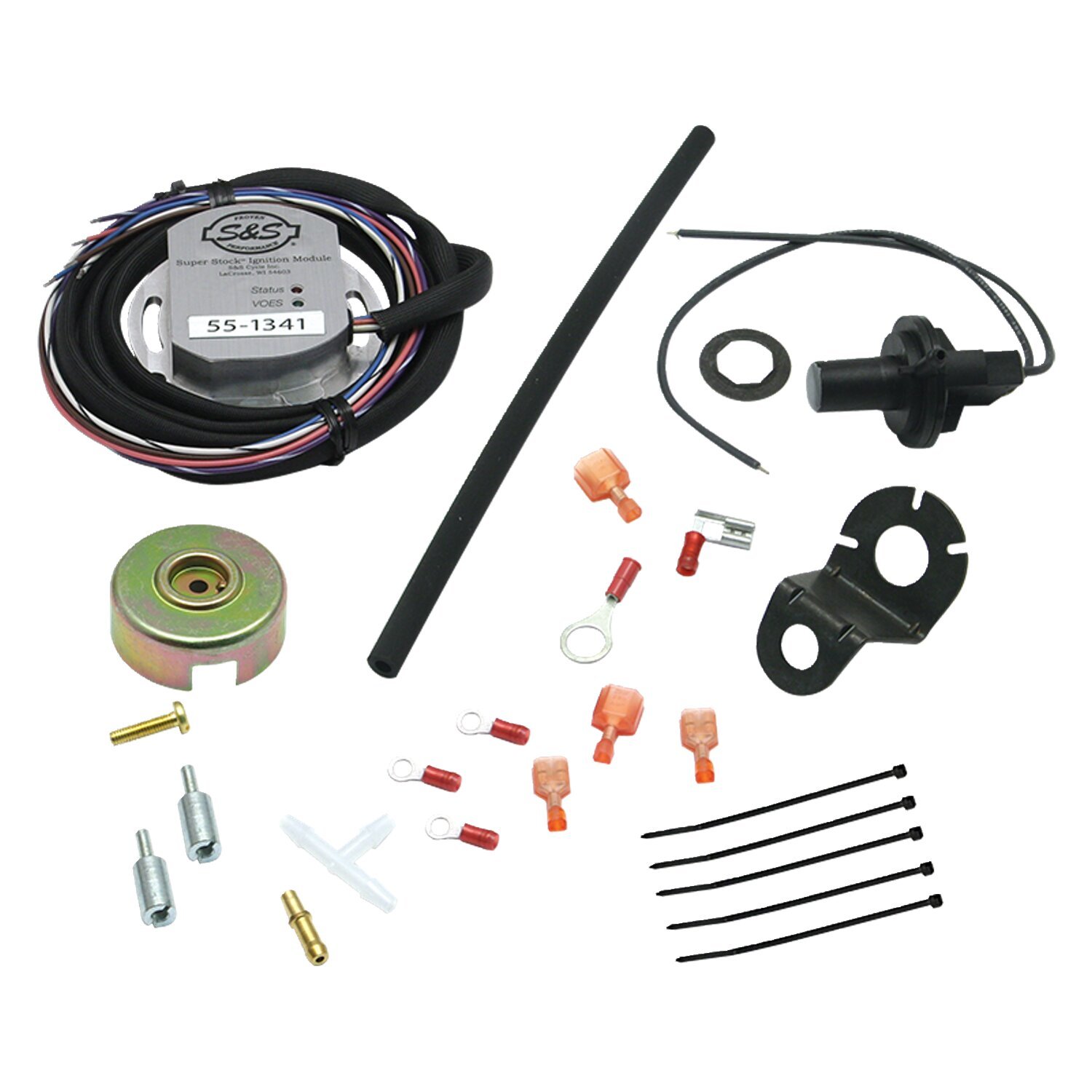 S&S, Super Stock single fire ignition kit. 93" S&S Shovel