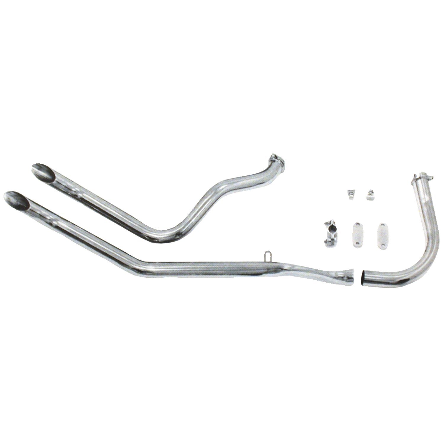 Paughco, Upswept head pipes - Gooseneck. over Transmission