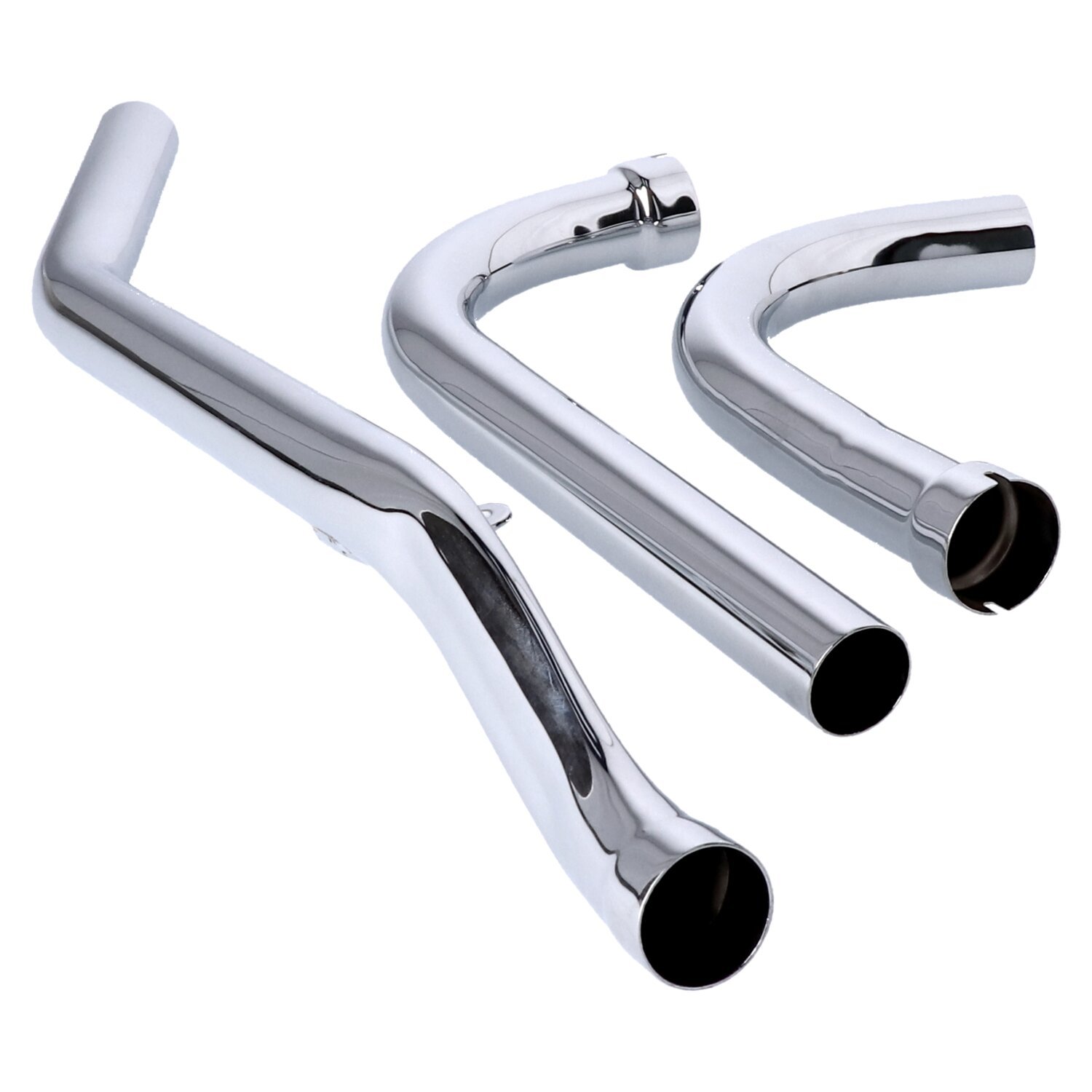 Paughco, Upswept head pipes. S-pipe - around oil tank, Chrome
