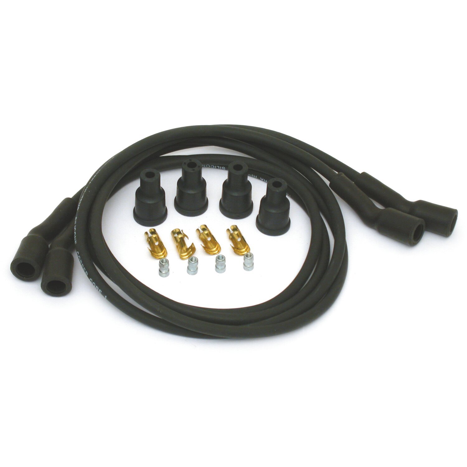 Dynatek, 7mm spark plug wire set, Black