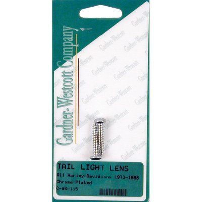 Chrome; Buttonhead. Used to mount taillight lens to taillight base. 
OEM replacement reference 68026-73