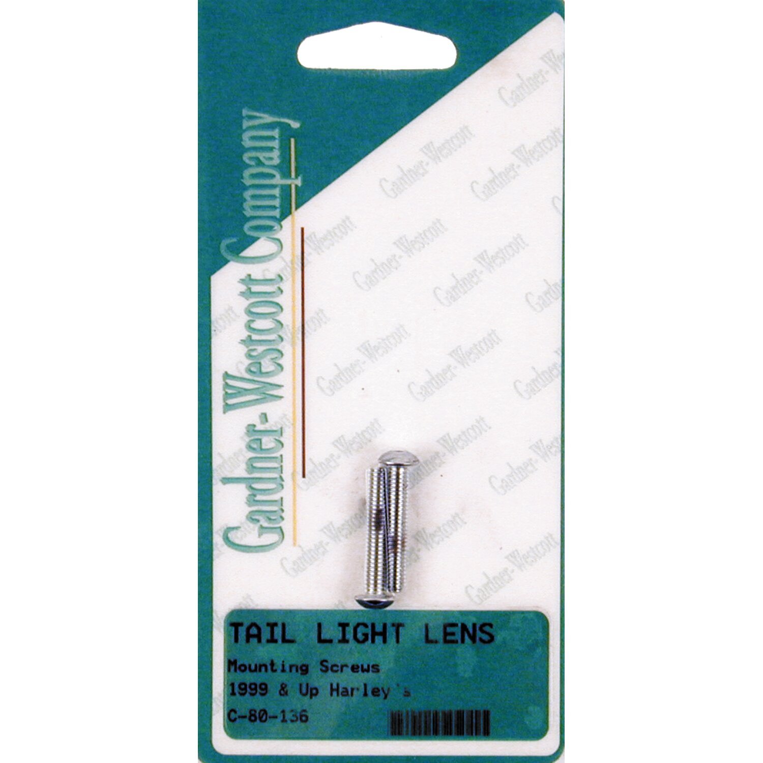 GW, taillight lens mount kit. Button head, Chrome