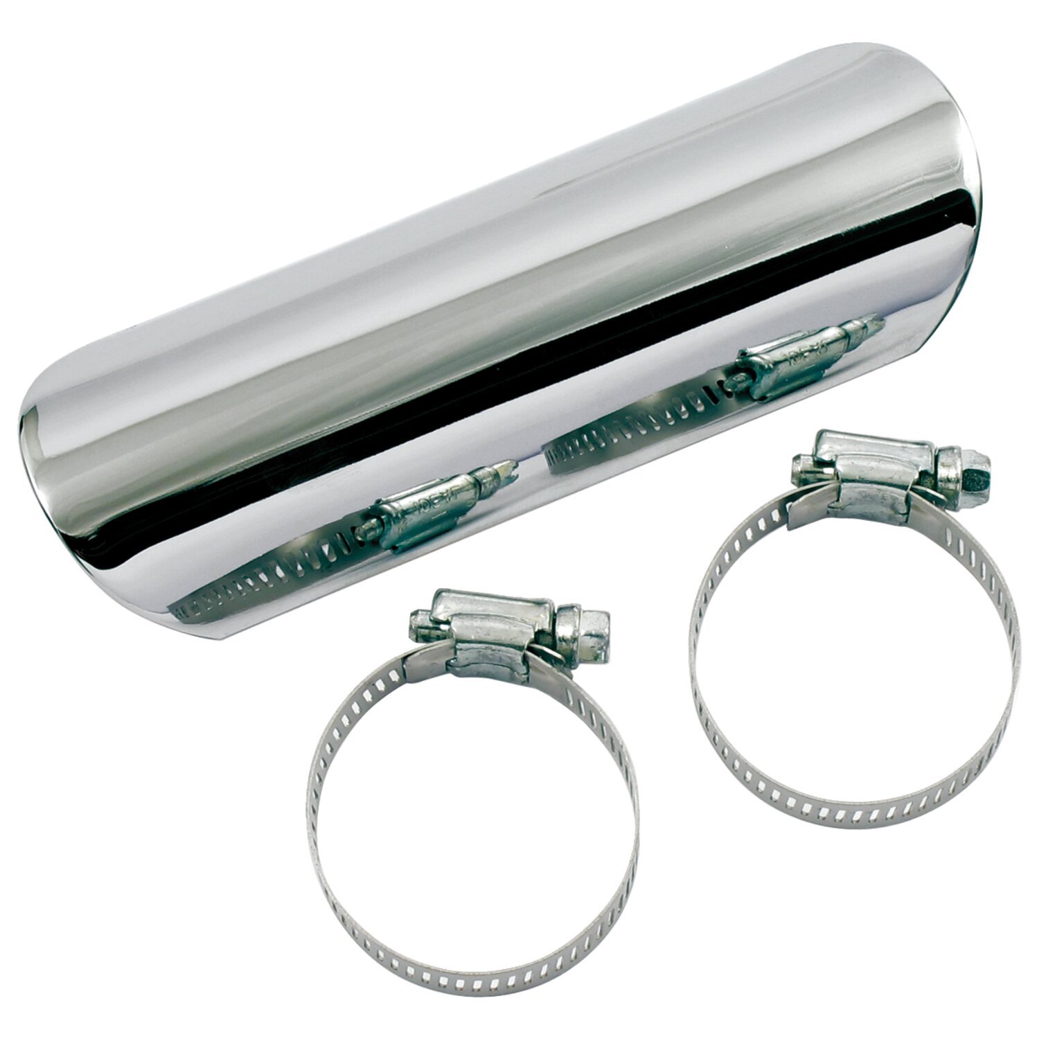 Paughco, Straight Heatshield / boot guard. 6, Chrome