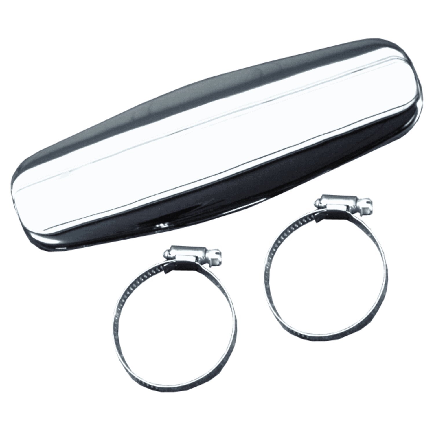 Paughco, Straight Heatshield / boot guard. 14, Chrome