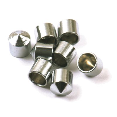 Chrome plated plastic. Show covers that end the rough look of tappet block mounting bolts. Fits over OEM style 12-point tappet block bolts only. Secures with silicone adhesive.
