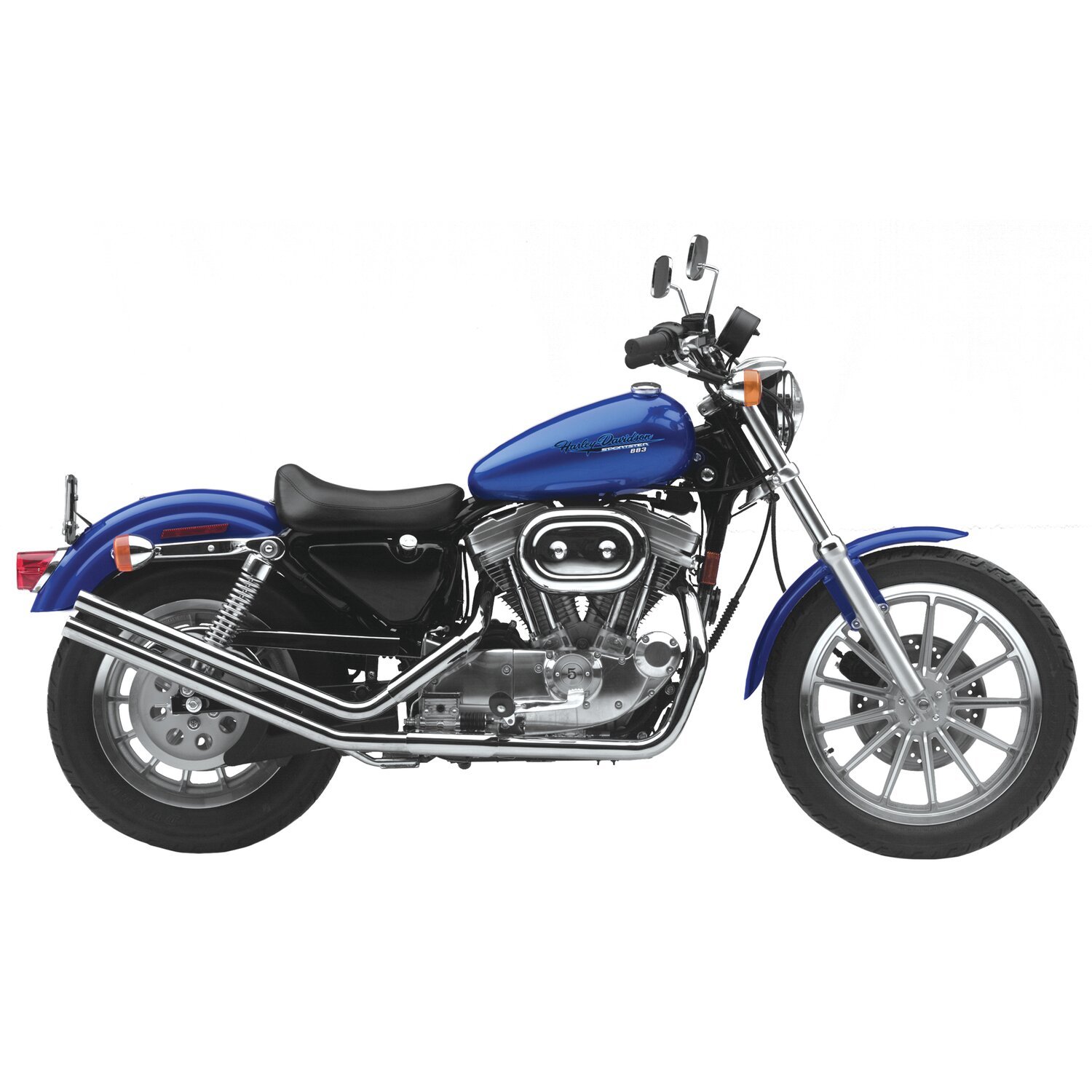 Paughco, Upswept drag pipes. Straight cut, Chrome