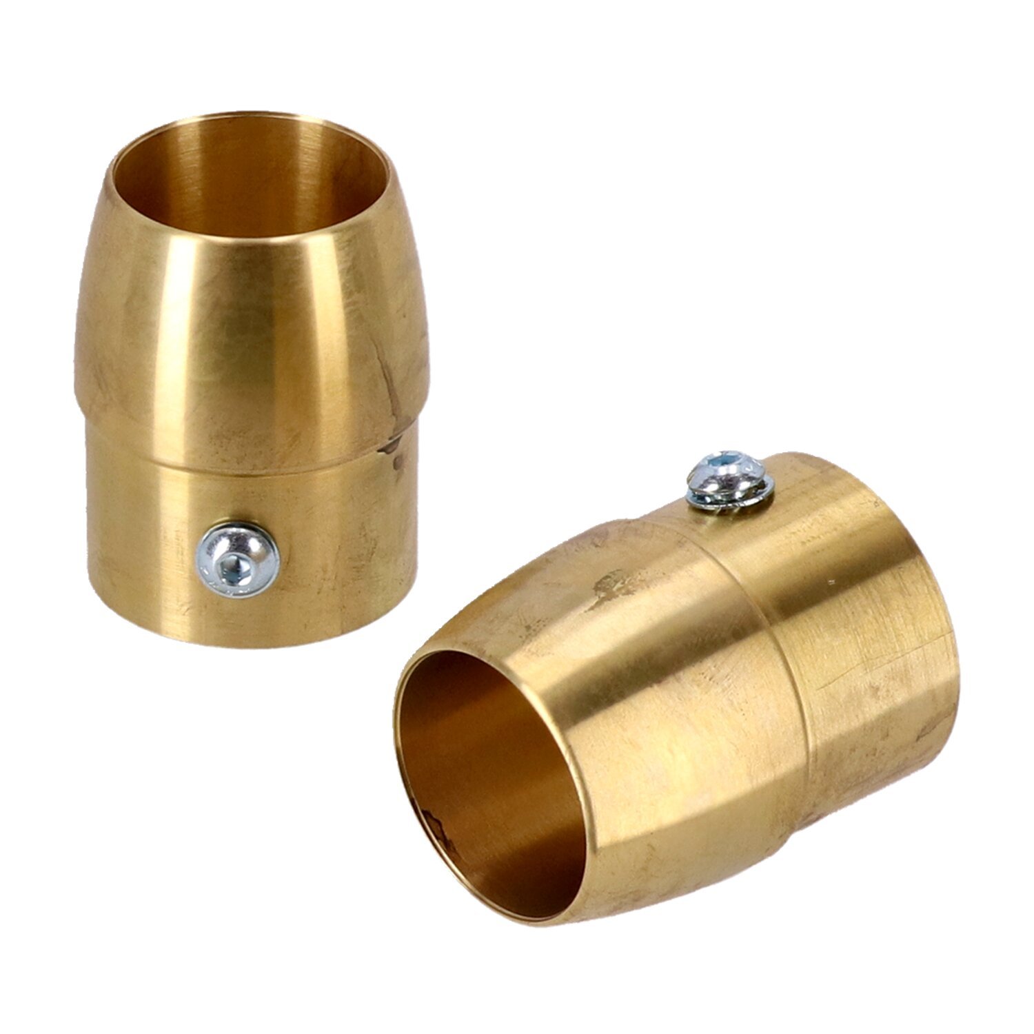 Paughco, Brass exhaust tip set. 2" Tapered