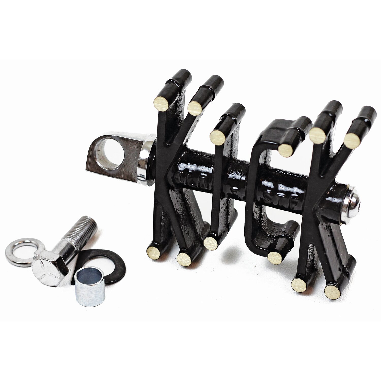 Paughco, 'Old STF' brass kick pedal, Black