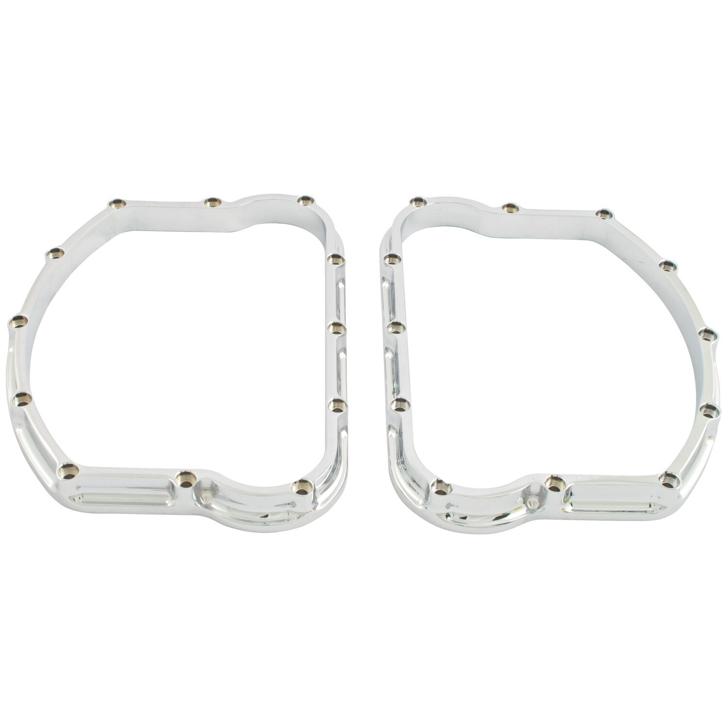 Paughco, Panhead 'Sculpted' d-rings, Silver, Chrome