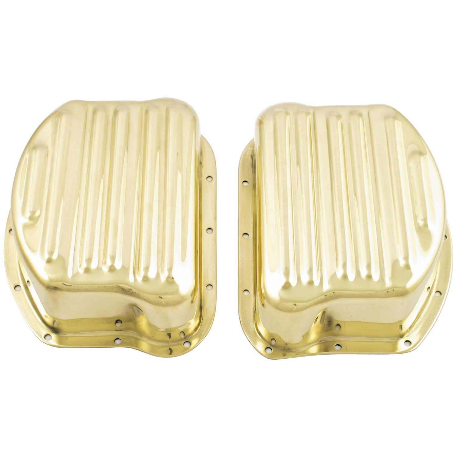 Paughco, Rocker covers. Ribbed style brass