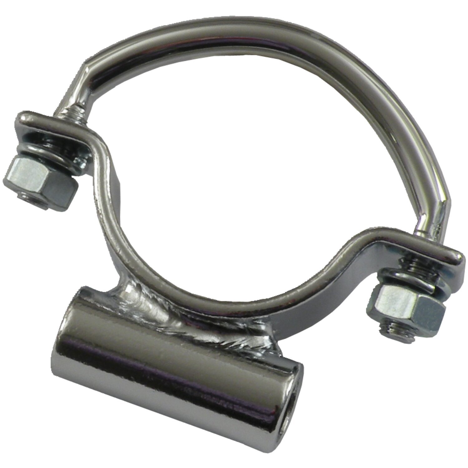 Front solo seat frame mount bracket, Black, Plain