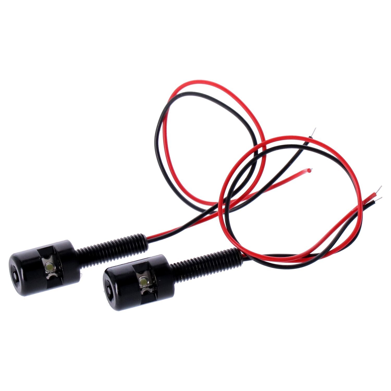 License plate light, LED, Black, Gloss