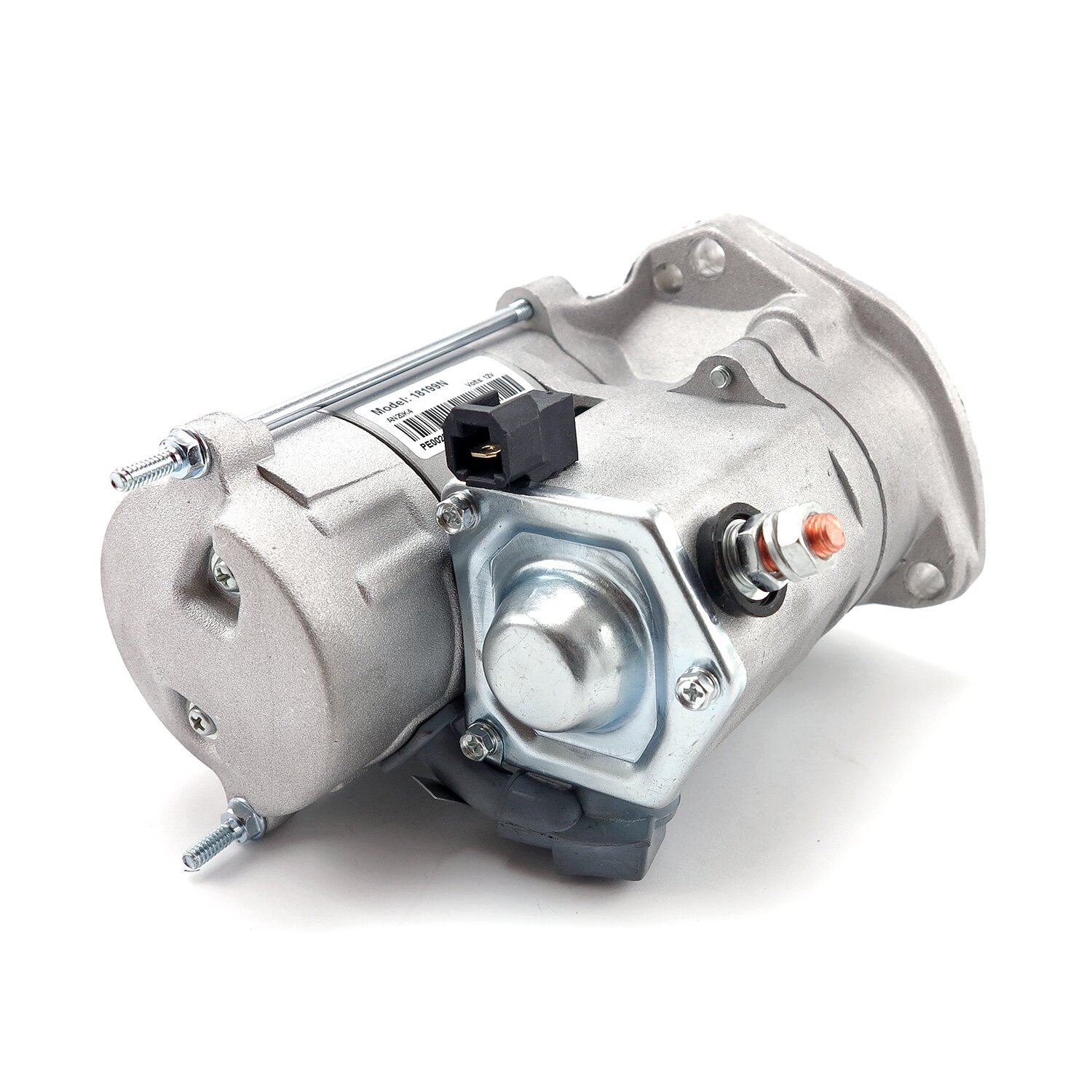 WAI, 1.4kW. starter motor. Aluminum finish, Unpainted, Clear