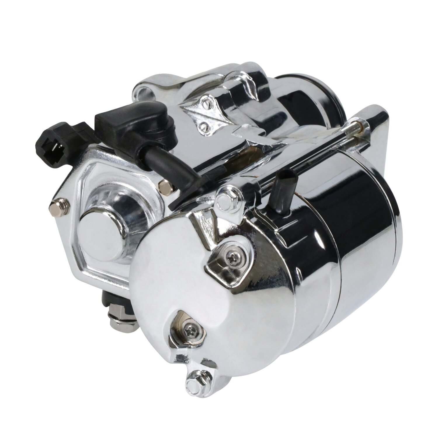 WAI, 1.4kW. starter motor, Silver, Chrome