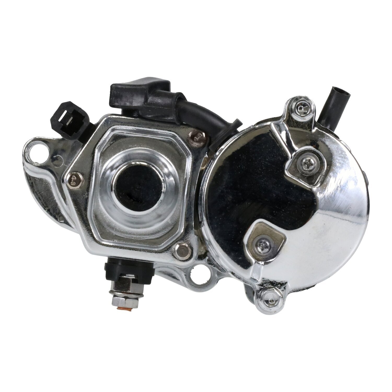 WAI, 1.4kW. starter motor, Silver, Chrome