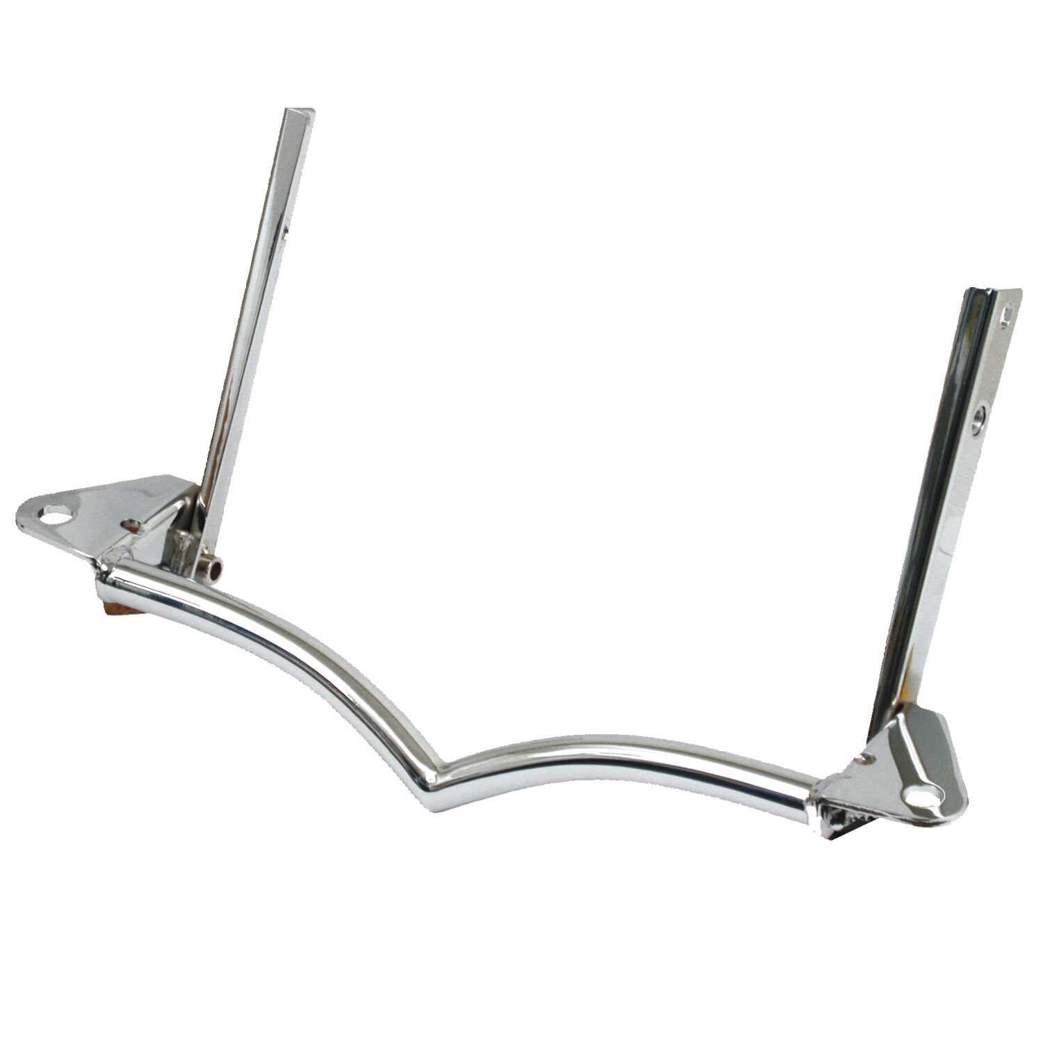 V-bracket spotlamp/passing lamp mounting bar, White, Chrome