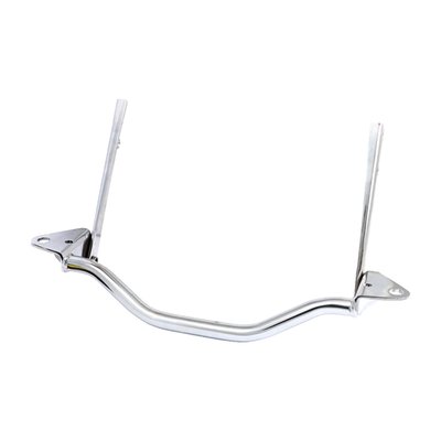 Chrome plated steel.