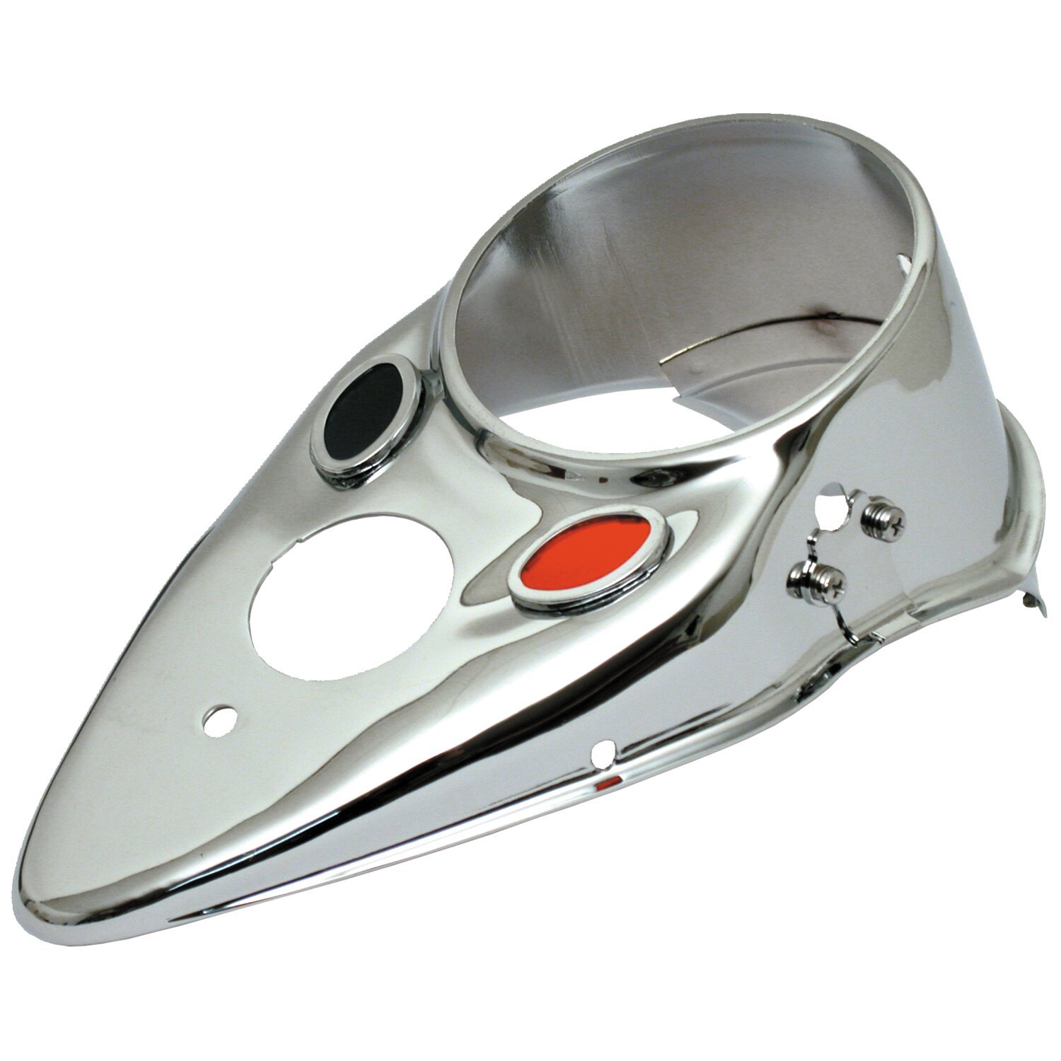 36-46 style Cat Eye dash cover, Chrome