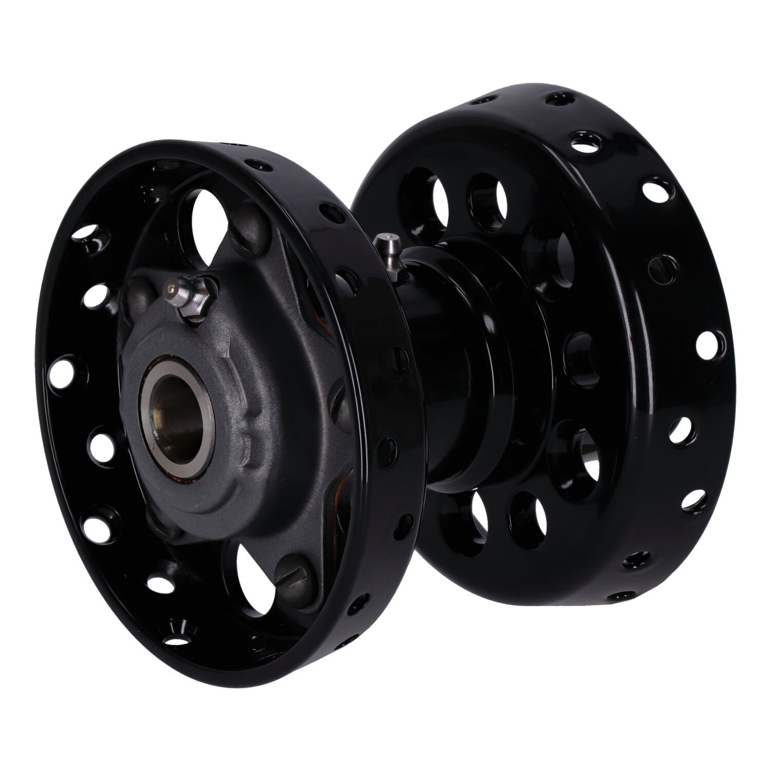 Custom Star hub, for OEM axle. Black with