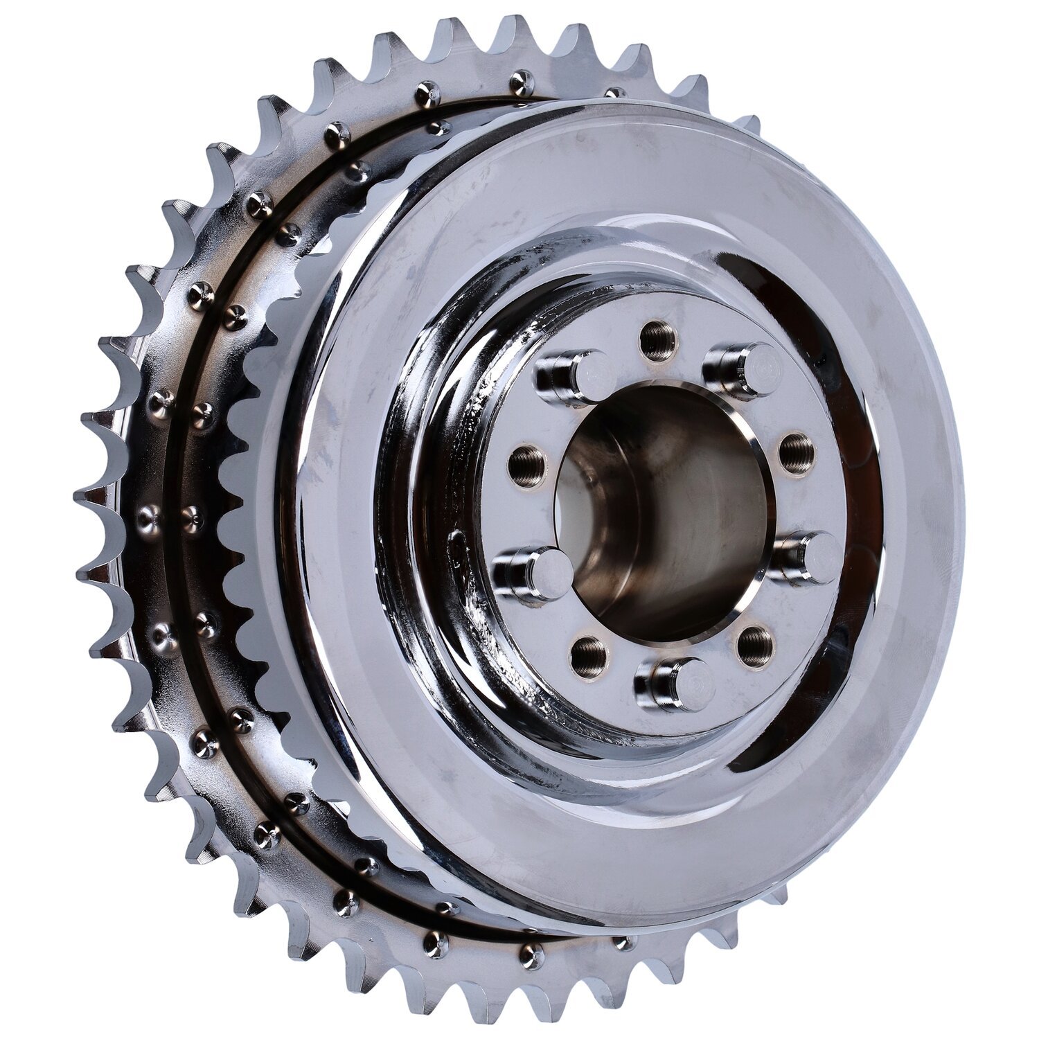 45" Flathead rear brake drum & sprocket
