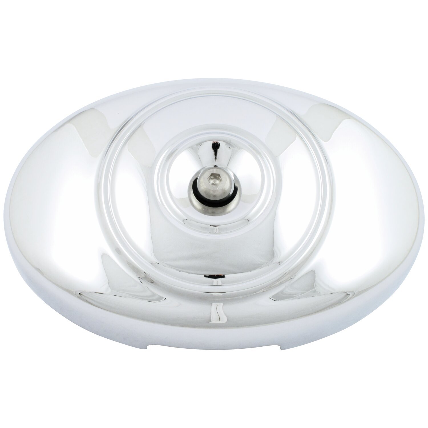 Oval OEM style air cleaner cover Twin Cam, Chrome