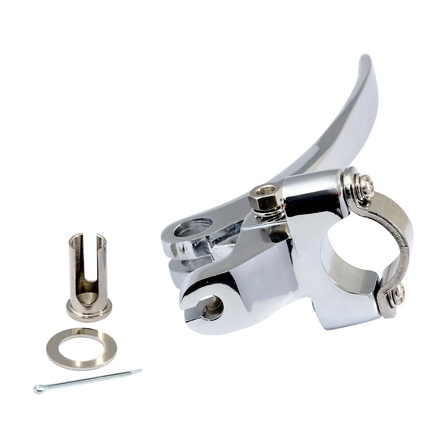 Handle lever assy, Silver, Chrome