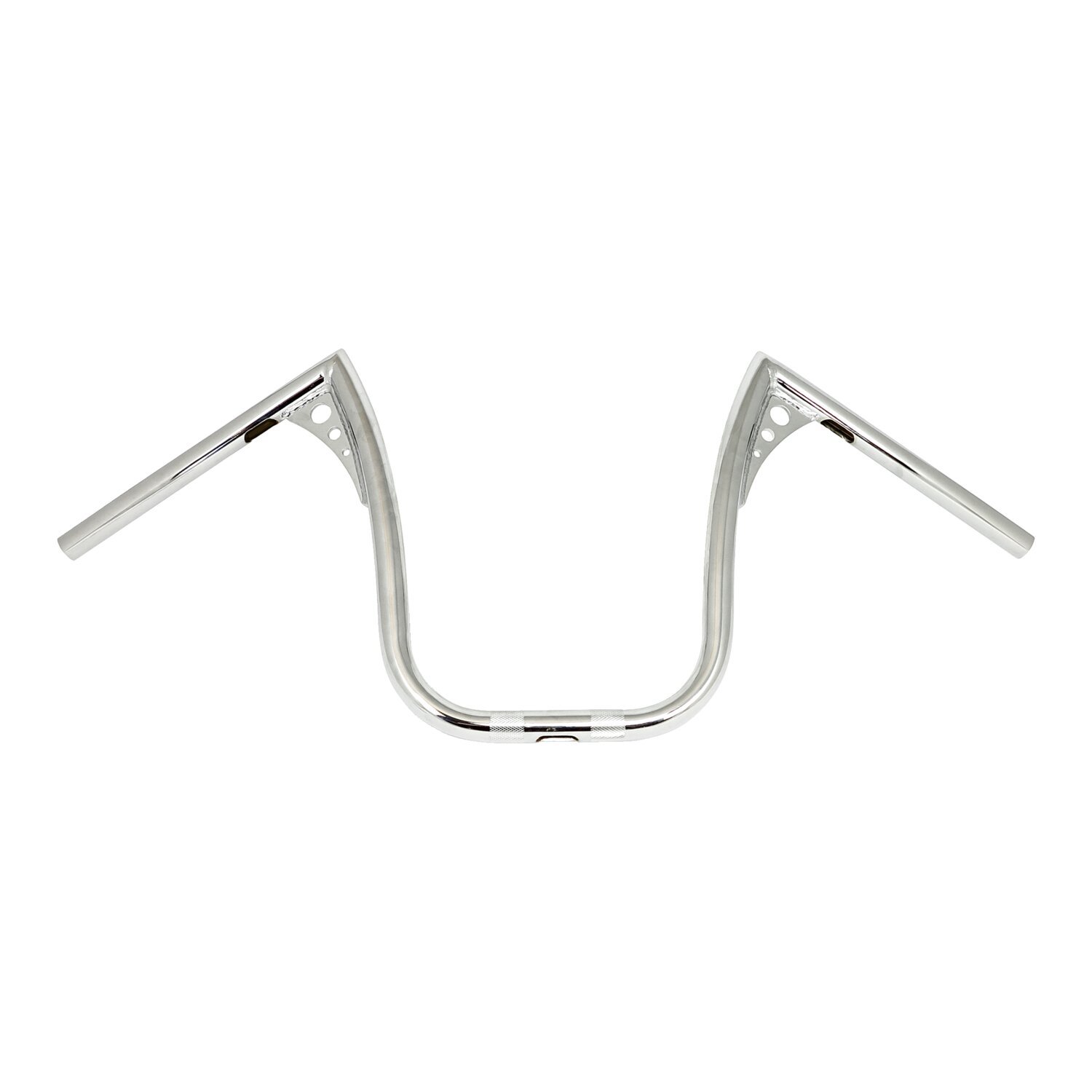 Hold-on handlebar, 12" rise 1, Silver, Chrome