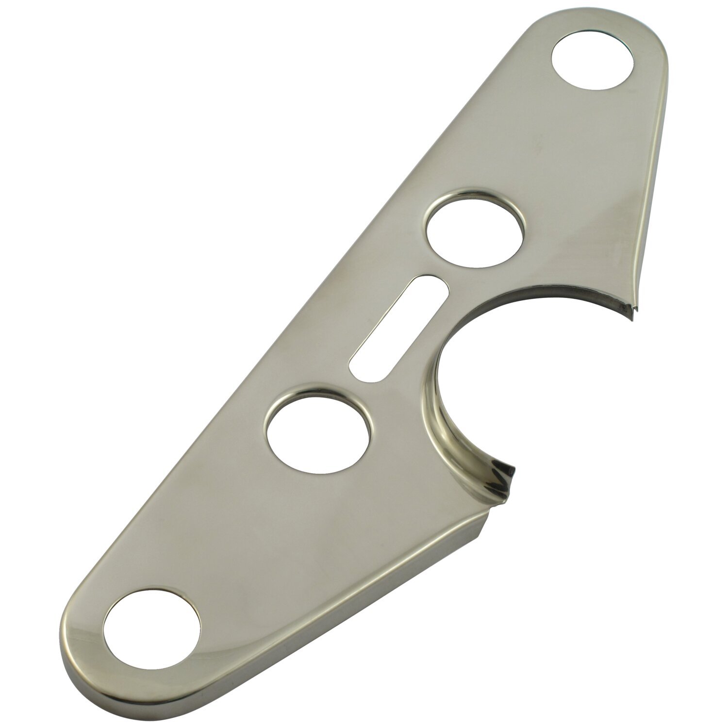 Top triple tree cover, stainless. 3.5" spacing, Polished