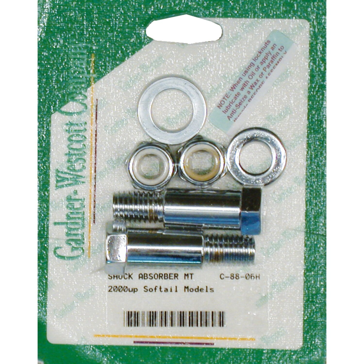Softail shock bolt kit, Chrome