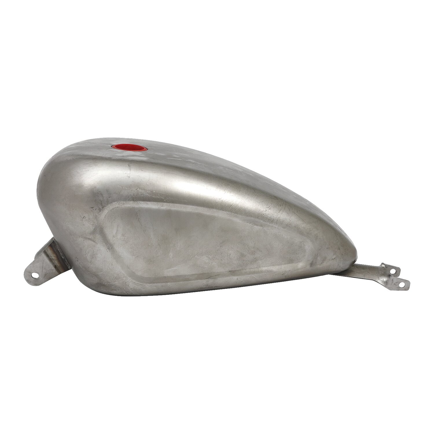 Gas tank, XL dished style. 3.3 gallon, Unpainted, Raw
