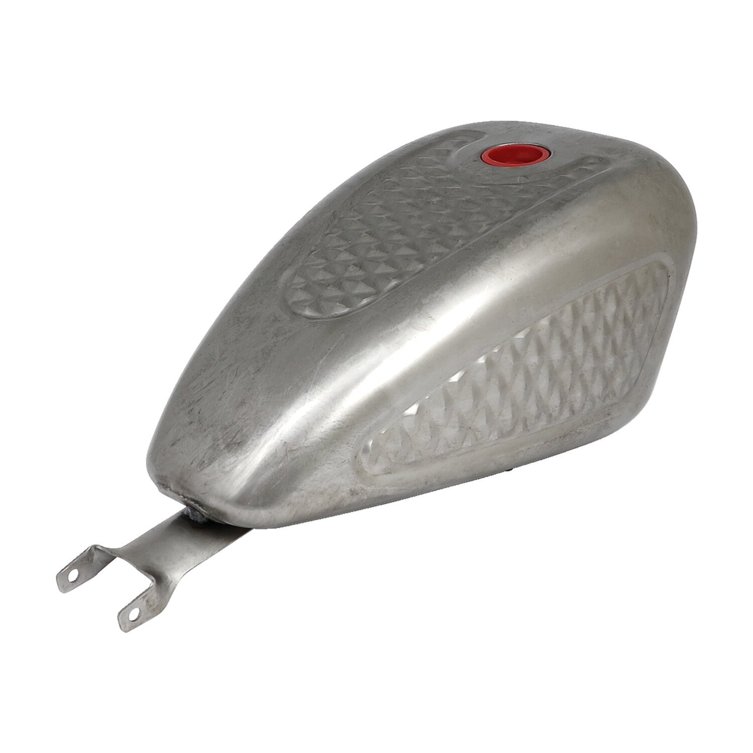 Gas tank, XL diamond style. 3.3 gallon, Unpainted, Raw