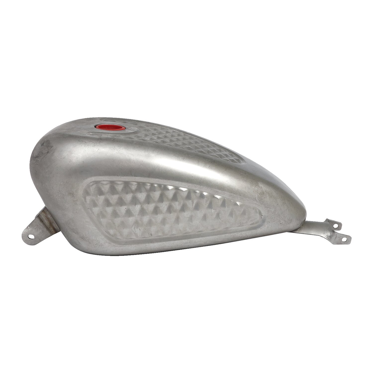Gas tank, XL diamond style. 3.3 gallon, Unpainted, Raw