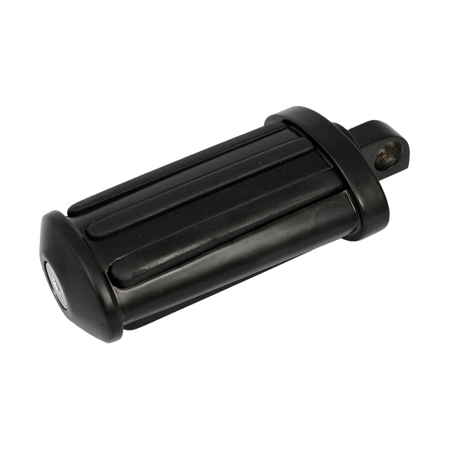 Rail kick pedal. flat style. with rubber inlays, Black, Matte