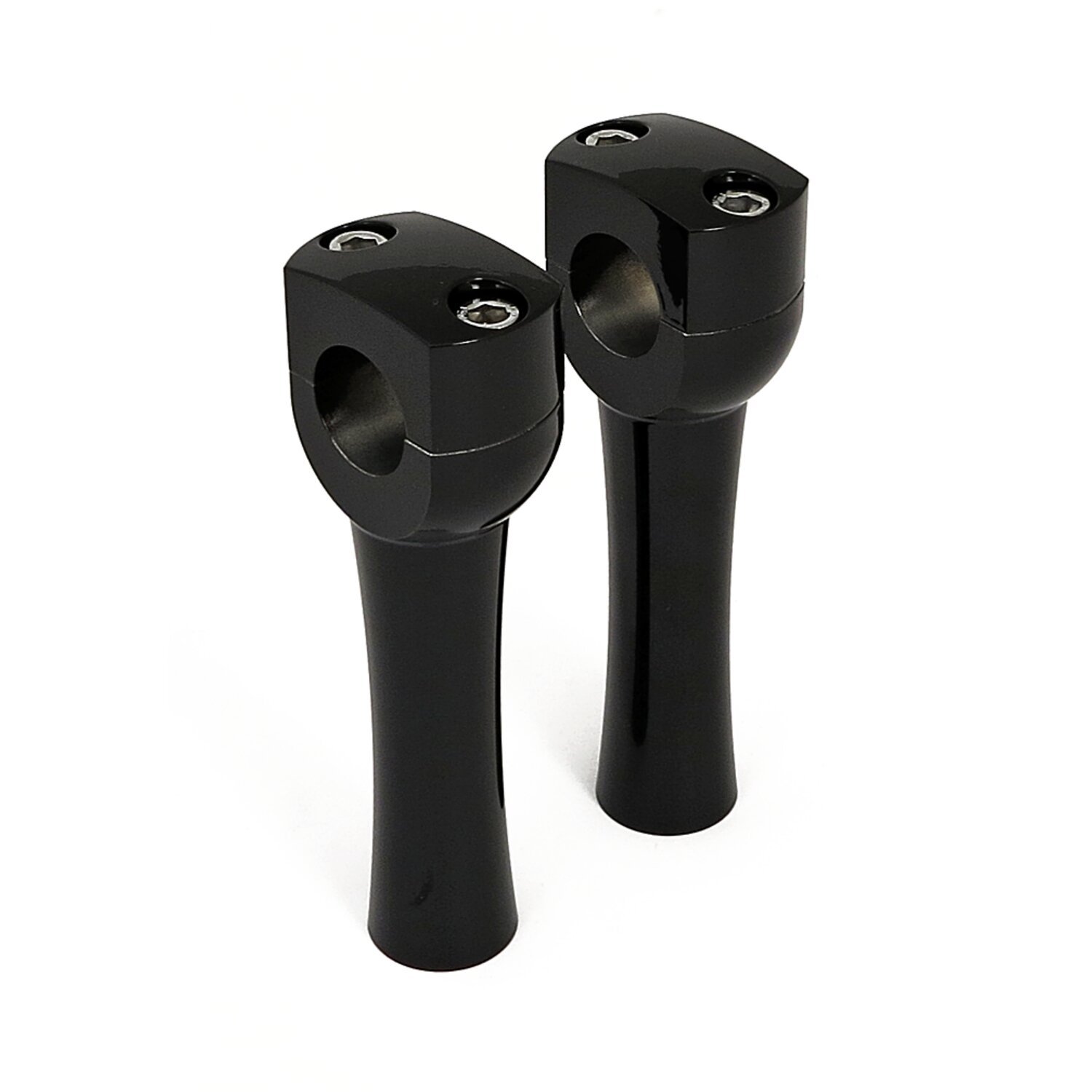 Dighton 5" domed risers, Black, Gloss