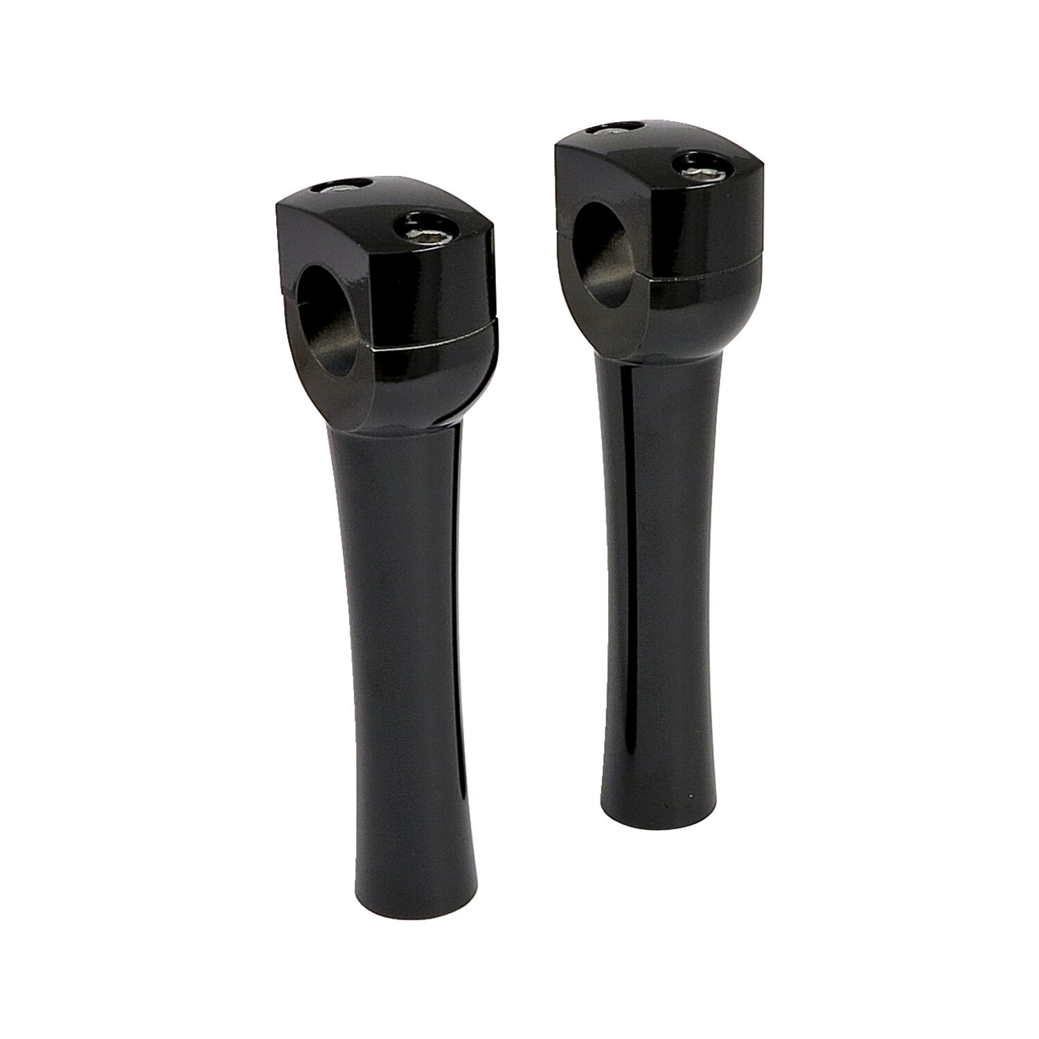 Dighton 6" domed risers, Black, Gloss