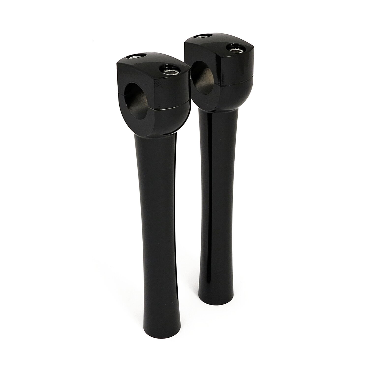 Dighton 8" domed risers, Black, Gloss