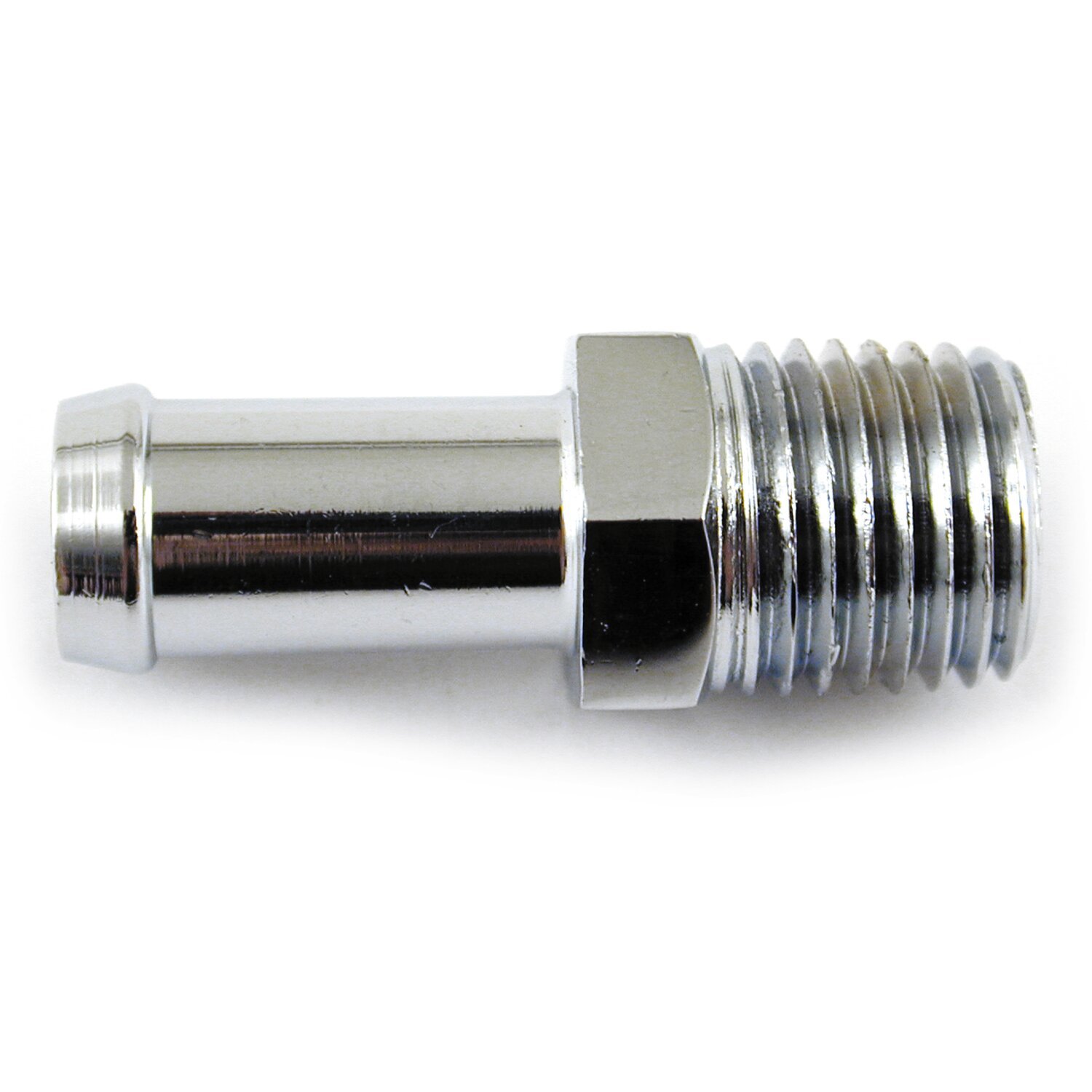 Oil line fitting, straight. 1/4" NPT to 3/8" hose