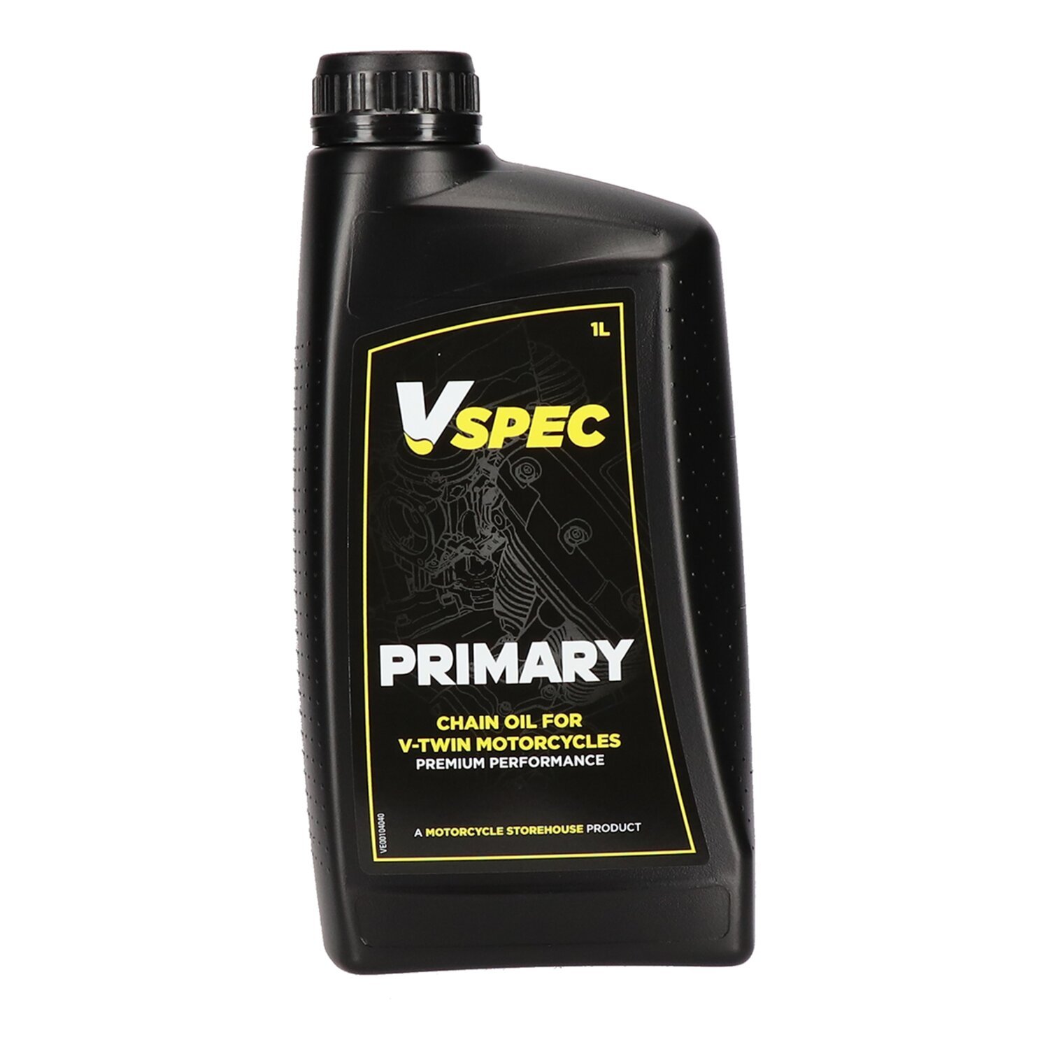 Vspec, primary chain case oil. 1 liter bottle