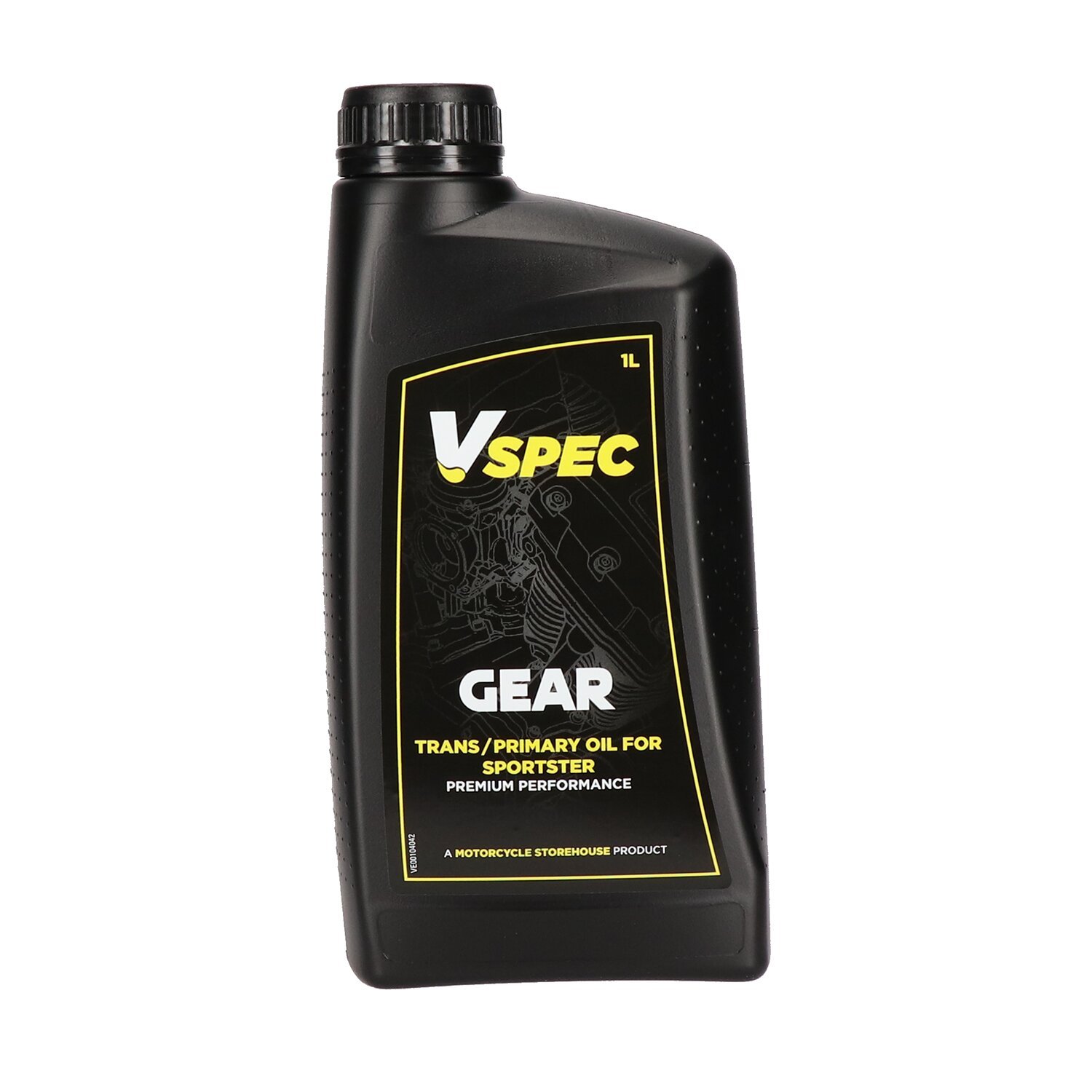 Vspec, XL Sportster primary/transmission oil. 1 liter bottle