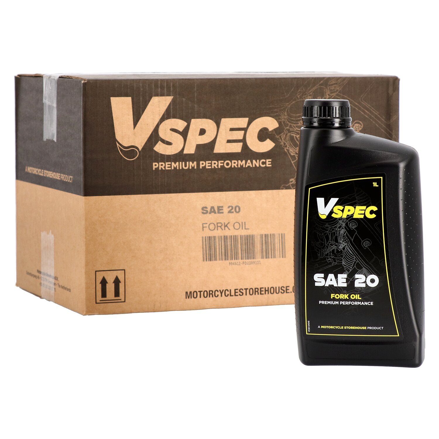 Vspec, SAE 20W fork oil. 1 liter