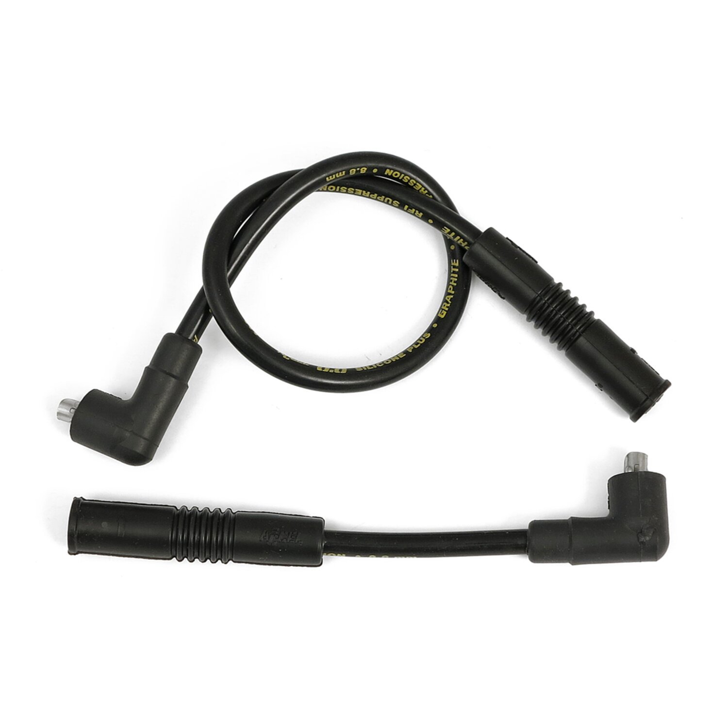 Accel, 8.8mm supression core spark plug wire set, Black
