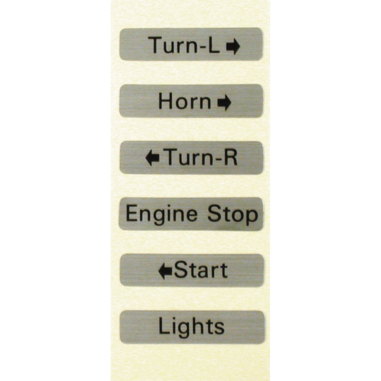 Decal set, switch housing